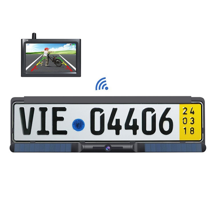 Solar Integrated License Plate Frame Vehicle Camera Wireless Reversing Display, RC03 Solar Integrated License Plate Frame Vehicle Camera Wireless Reversing Display, RC03
